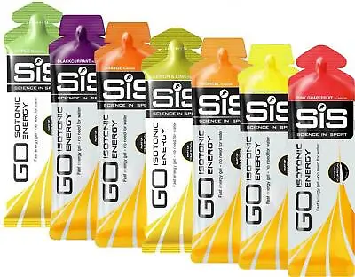 Science In Sport (SIS) GO Isotonic Gel Variety Pack - Pack Of 7 X 60ml Gels • £8.99