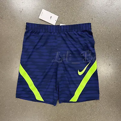 NWT Nike CW5850-492 Men's Dri-Fit Strike 21 Training Shorts Slim Fit Blue Size L • $26.95