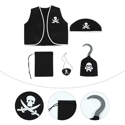  Baby Boy Fancy Dress For Kids& Toddlers Pirate Role Play Headweat Hat Boys • £5.57