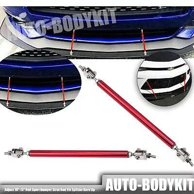 For Toyota Camry Red Sport Bumper Strut Rod Tie Splitter Bars Lip • $8.99