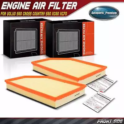 2x Engine Air Filter For Volvo XC60 15-17 S60 15-18 XC70 15-16 S80 07-10 15-16  • $28.99