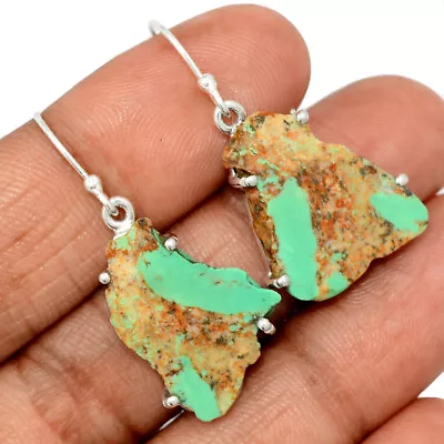 Natural Mexican Turquoise 925 Sterling Silver Earrings Jewelry CE30103 • $11.99