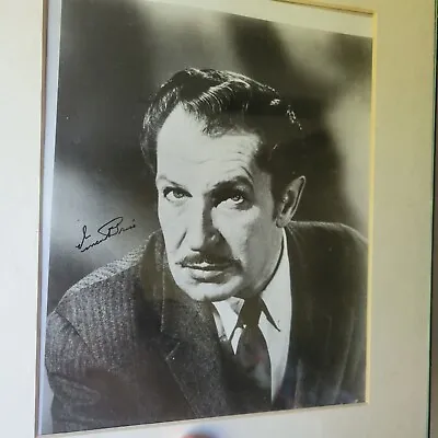 Vincent Price Legendary Actor Horror Icon Signed 8x10 Autograph Photo Photograph • $250