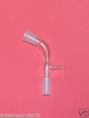 $20.99 • Buy Vacuum Take-off Adapter 24/40 Joints Distillation Borosilicate Glass Lab New