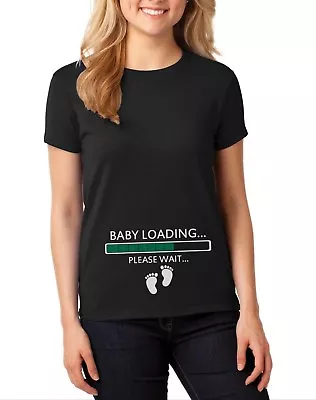 NEW Baby Loading T Shirt Pregnancy Announcement Gift Baby Shower Baby On Board • £13.25