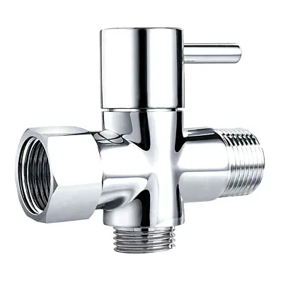 T-adapter Valve 3-Way Brass For Toilet Bidet Shower Head Diverter 7/8 / 1/2  • $11.99