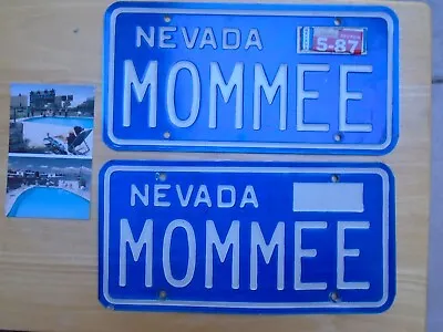 VEGAS HOWIE MOMMEE Vanity License Plate Desert Motel Photo Postcard Old Set Lot • $88.88