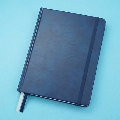 A5 Notebook Hardback Denim Dotted Paper Numbered Pages With Defects • £3.70