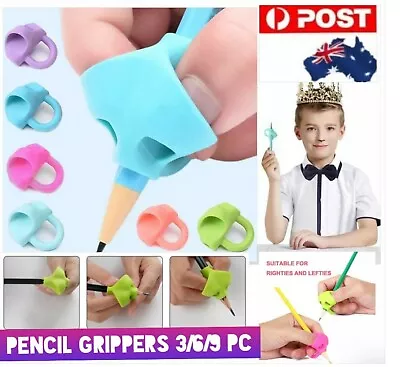 Pencil Grips Holder For Kids Silicone Handwriting Training Aid school Supply • $6.25