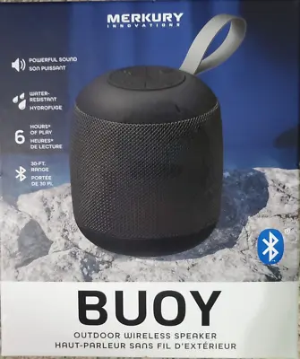 Merkury Innovations Buoy Outdoor Wireless Speaker Deep Black • $15.39