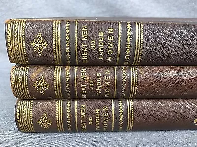 Great Men And Famous Women 1894 Lot Of 3 Charles F Horne Selmar Hess Illustrated • $185.99