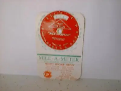 Sinclair Gasoline Mile-A-Meter Gas Mileage Computor 1958 Gas Station Giveaway • $15