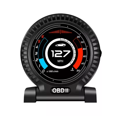 OBD2 HUD Multi Gauge Boost Scanner Head-Up Display Car Turbine Pressure Oil Temp • $79.99