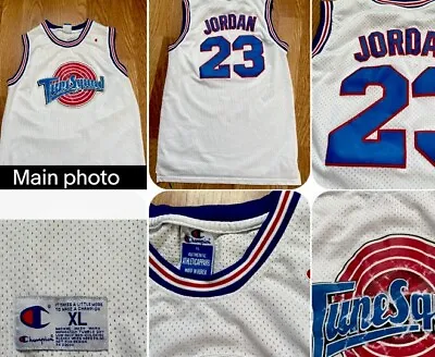 Space Jam MICHAEL JORDAN #23 Tune Squad Authentic Jersey CHAMPION Men’s XL • $19.23