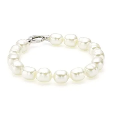 Bracelet MAJORICA Silver Woman Pearls 10 X 9 Baroque 09049.01.2.021 • $113.34