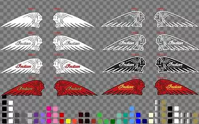 Indian Logo Decal Sticker Motorbike Motorcycle Tank Window Helmet Retro Emblem • $9.99