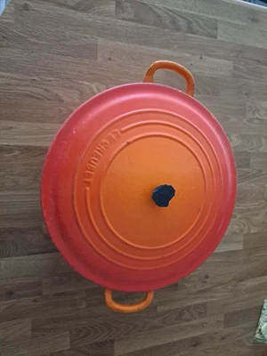 £25 • Buy Le Creuset Cast Iron Enamelled Oval Casserole Dish 29cm With Lid - Knob Worn