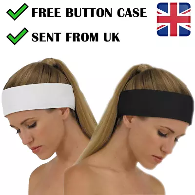 Black / White Headband Lot Make Up Beauty Towel Cotton Spa Salon Adjustable • £45