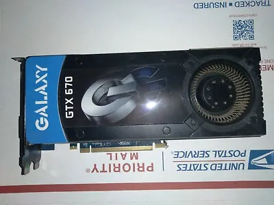 Galaxy NVIDIA GeForce GTX670 2GB DDR5 256bit W/ HDMI Dual DVI PCIE • $35