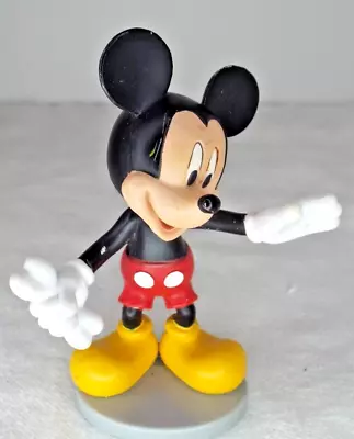 Disney Mickey Mouse Figurine Cake Topper Plastic Collectible Miniature Toy • $5