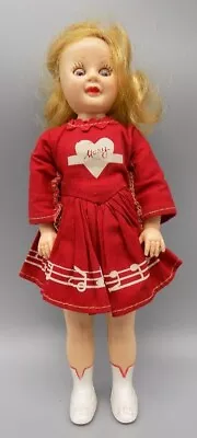 Mary Hartline Super Circus Ideal Doll 8  Vintage Original Red Dress Toy • $24.95