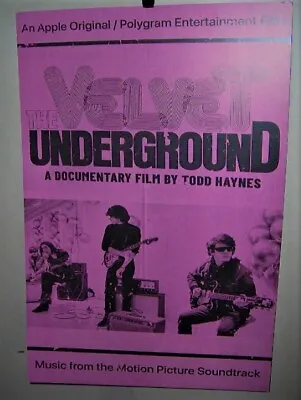 VELVET UNDERGROUND Promo Poster Documentary Film RP Soundtrack LOU REED NIKO  • $25