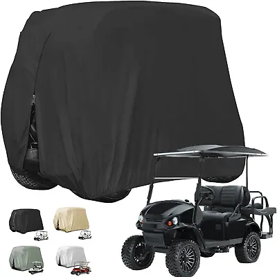 600D Heavy Duty Waterproof 4 Passenger Golf Cart Cover For Club Car EZGO YAMAHA • $29.69