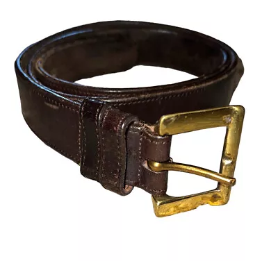 Coach Size 36 Men's Dark Brown Leather 3301 Belt Coach Brand • $22