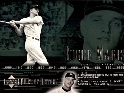 2002 Upper Deck Piece Of History #40 Roger Maris NEW YORK YANKEES • $1.89