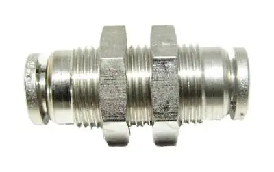 1/4  OD Airline Bulkhead Union Connectors Push To Connect Tube Fitting • $13.20