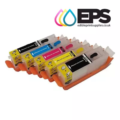 EPS Refillable Edible Ink Cartridges 580/581 - For Canon Edible Printer TS705a • £39.95