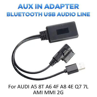 For Audi VW AUX Audio Cable Adapter AMI MDI MMI To USB Bluetooth Music Interface • $12.98