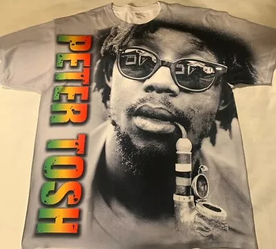 Peter Tosh Ganga Pipe T-shirt Reggae Tee Rasta Shirt Jah Selassie Tee • $24.99