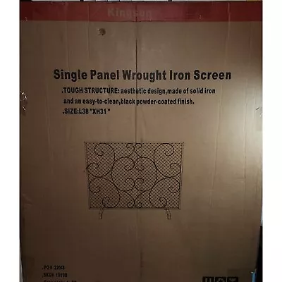 Wrought Iron Fireplace Screen Cover • $40