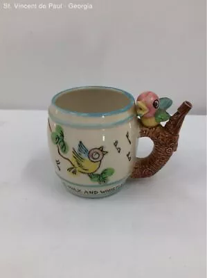 Vintage Drink Milk And Whistle Childrens Mug 1950's • $29.99