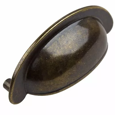 $3.89 • Buy GlideRite 2-1/2  CC Small Cabinet Cup Bin Pull Antique Brass - 87600-AB-1