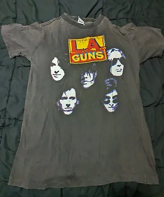 Vintage 1991 La Guns Hollywood Vampire Tour Shirt Rare Size L • $150