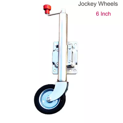 Jockey Wheel 6  Swing Up Solid Wheel 540KG Caravan Boat Trailer • $72.99