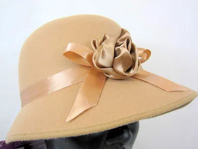 £10.09 • Buy 1920's LADIES BROWN CLOCHE BONNET COSTUME HAT