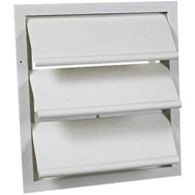 Air Vent 54703 Automatic Gable Shutter 16  H X 17.5  W X 17.8  L White Plastic • $45