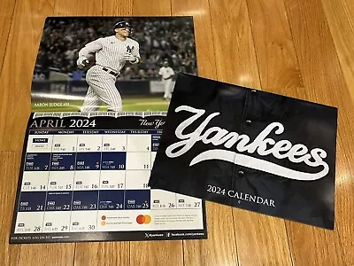 2024 Wall Calendar Schedule New York Yankees SGA Stadium Baseball Aaron Judge • $27.99