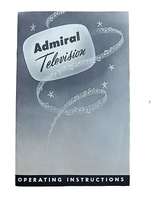 VTG Admiral Television Packet Instructions Warranty Card Model C23A1A • $17.95