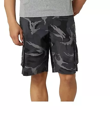 Lee Men's Cargo Charcoal Camo Shorts Size 40 • $22.99