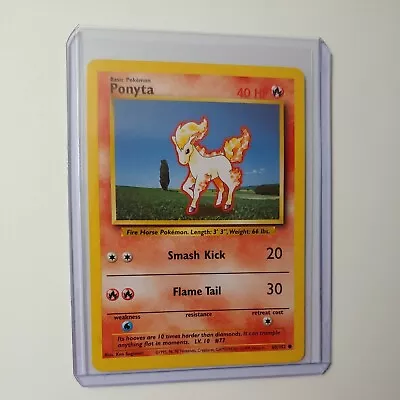 4th Print Base Set Ponyta 60/102 Pokemon Card Vintage WOTC Near Mint • $2.95