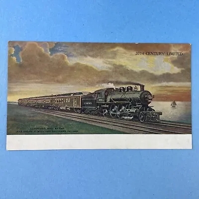 Vtg Postcard Lake Shore Michigan Southern Railway 20th Century Limited Train • $15.95