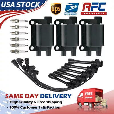 Ignition Coil+wire+spark For MITSUBISHI Montero Sport 3.5L UF196 MD314583 JMI196 • $97.95