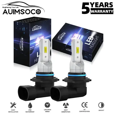 AUIMSOCO 9005 LED Headlight Bulbs Super Bright White High Beam Conversion Kit • $19.99