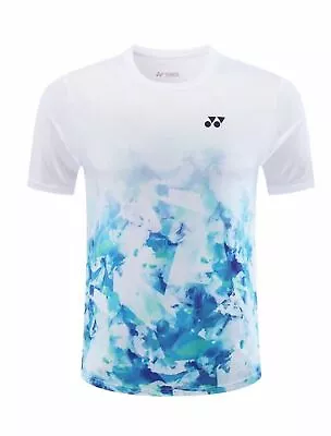 2024 New Men's Sports Tops Sportswear Badminton Clothes Table Tennis T-Shirts • £20.03