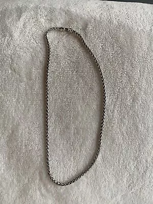 DAVID YURMAN  SILVER WHEAT CHAIN NECKLACE 22in • $325