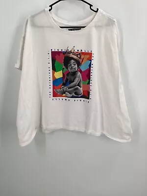 Brooklyn Mint Biggie Smalls The Notorious BIG Rap White Tee Shirt 4X Plus • $3.99